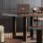 Nut-Brown Rectangular Solid Wood Dining Table-978422490