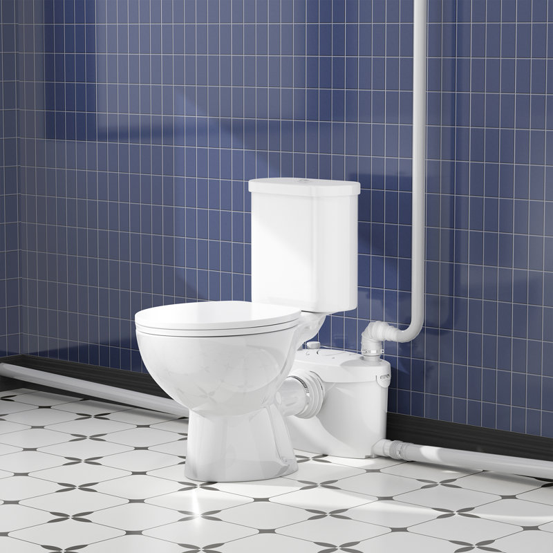 Toilette macérante 750W avec 4 entrées et deux pièces pour le sous-sol