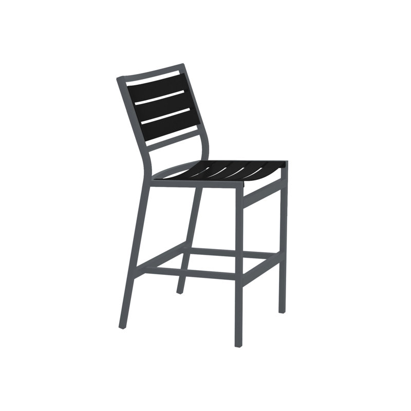 Tabouret de bar 28 po Cabana Club, Obsidienne, Graphite