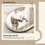 HOMCOM Arched Wall Mirror with Modern Tempered Glass & Polystyrene Beige