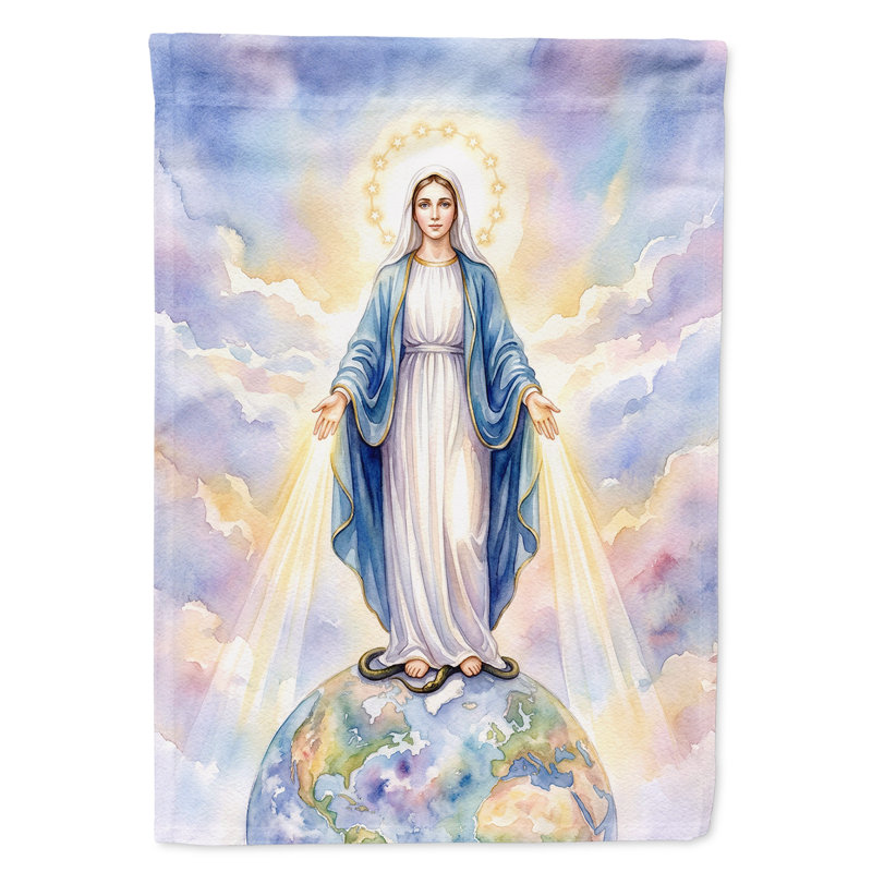 Mary, Immaculée Conception, art Catholique, conception de dévotion mariale, drapeau de la maison, House Size