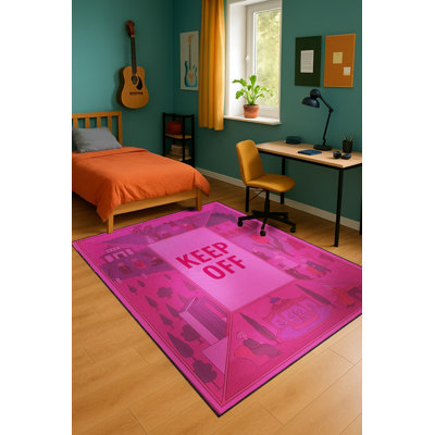 Tapis tissé orange Mosso