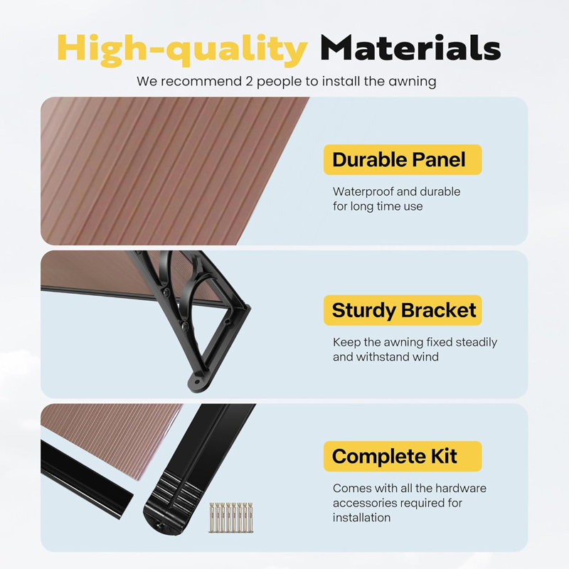 Polycarbonate Window Door Awning