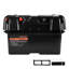 Boîte de batterie, boîte de batterie de moteur de pêche à la traîne de groupe 24/27, boîtier de batteries marines 12V / 24V avec coque en PP et sangles doubles, boîtier de batteries intelligentes, convient aux moteurs de pêche à la traîne, marine, véhicule récréatif et panneau solaire