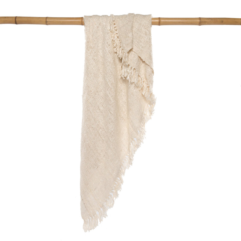 Throw Blanket, Cream