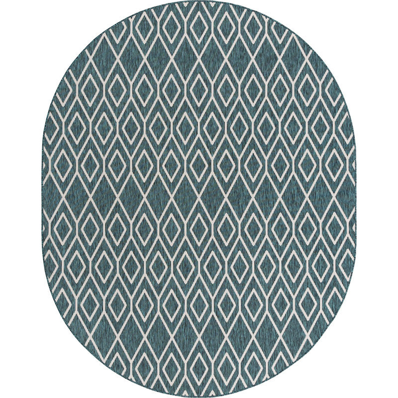 Tapis extérieur camouflage vert, Ovale 7 pi 10 po x 10 pi