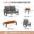 Haven 5-piece Outdoor Patio Conversation Set with Cushions, Dark Gray Sofa Seating Group-1241576991