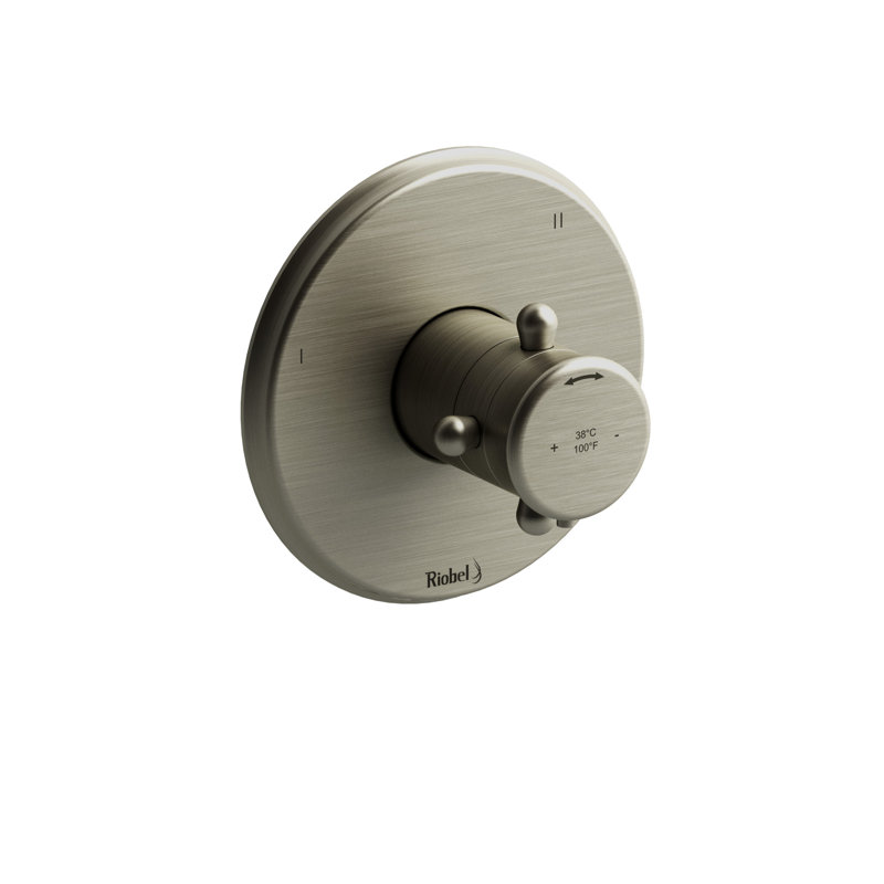 Garniture thermo-équilibrée 1/2 po Classic ™ avec jusqu'à 3 fonctions Classic ™, Nickel brossé rétro