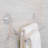 5.38 " Plastic Stainless Steel 2 - Bar Wall Towel Bar