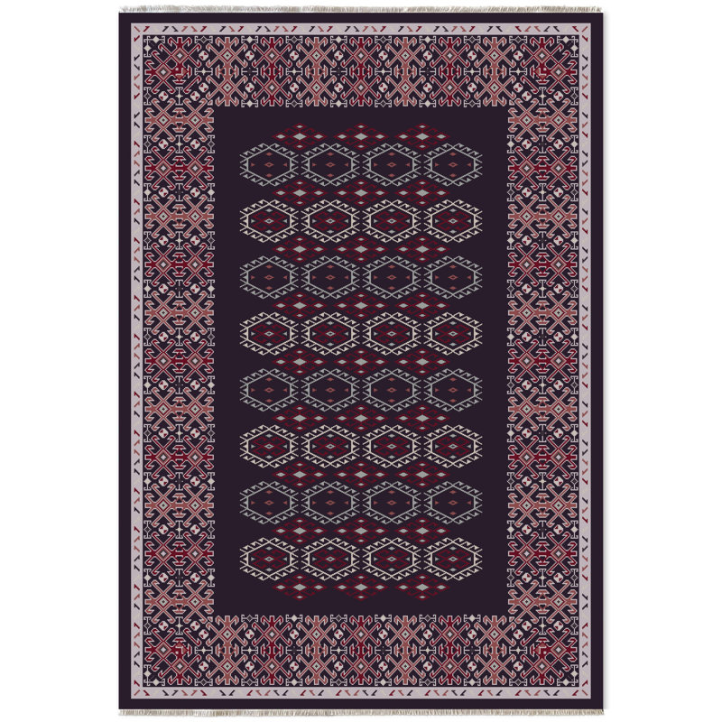 Tapis avec envers antidérapant Willehad, Tapis de couloir 6 pi 7 po x 13 pi 2 po