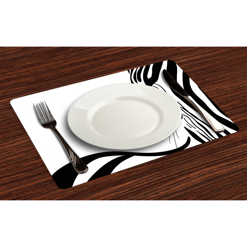 Polyester Abstract Rectangle Placemat