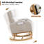 Chaise berçante rembourrée avec grandes poches et porte-gobelet-780943992