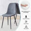 Ensemble table et chaises, table rectangulaire avec 6 chaises d'appoint rembourrées-2075059425-2075059230