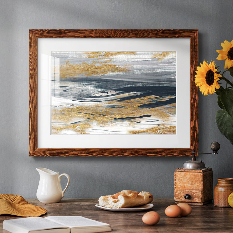 Tumultueux bleu marine, impression sur papier, Érable