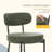 Boucle Sherpa Dining Chairs Set - Ergonomic Curved Back Upholstered Chairs with Sturdy Metal Frame, Easy Assembly for Modern Kitchen & Dining Room-1920119713