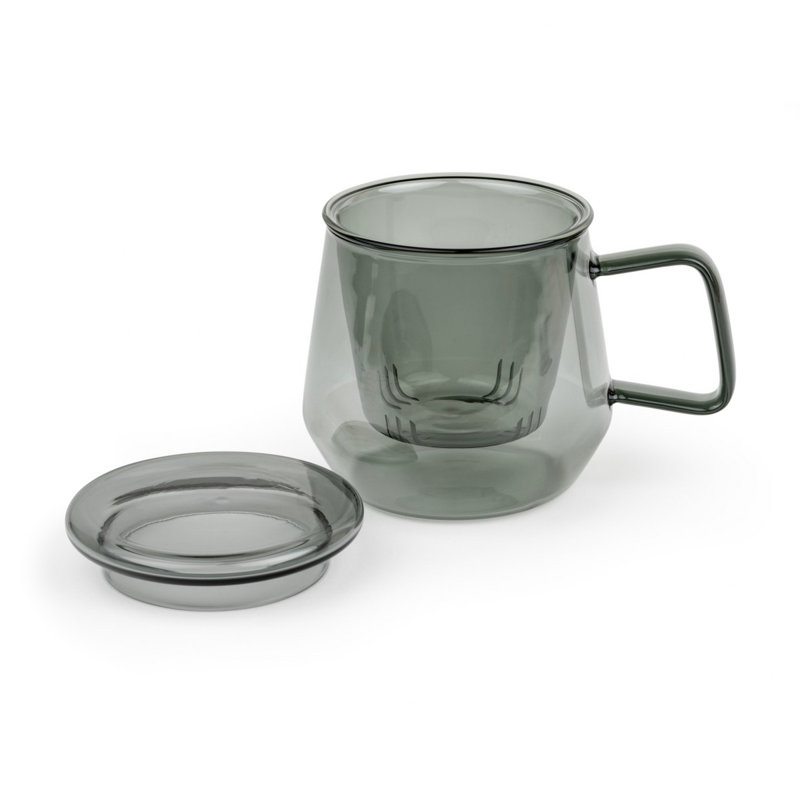 Glass Teacup, Black