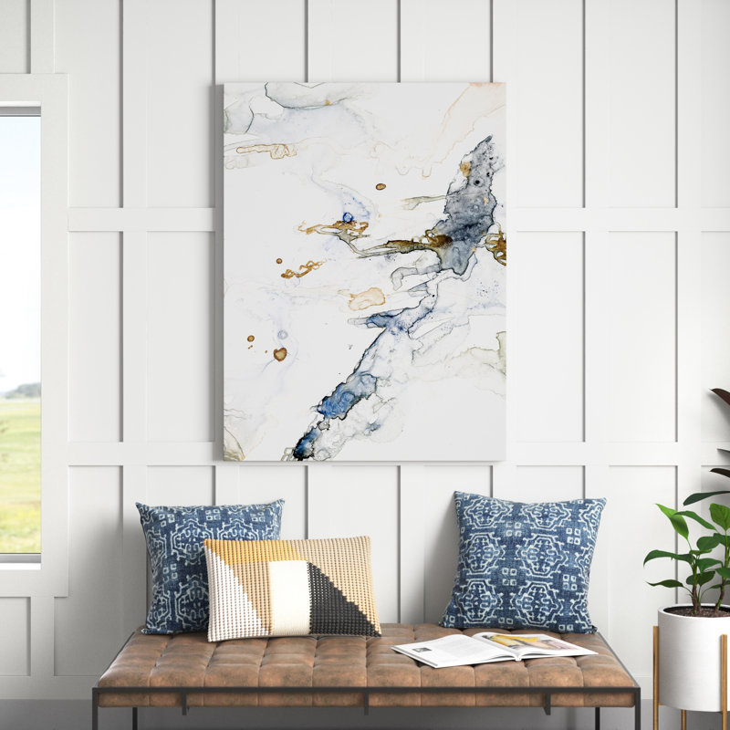 " Organic Interlace I ", 40" H x 30" W x 1" D, Wrapped Canvas
