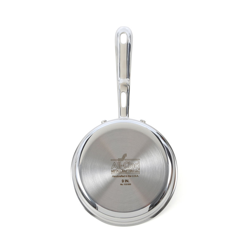 Casserole en acier inoxydable avec couvercle All-Clad, Bouilloire en cuivre martelé massif de 2 pintes