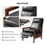 Fauteuil inclinable moderne en cuir véritable Gerald-131238785