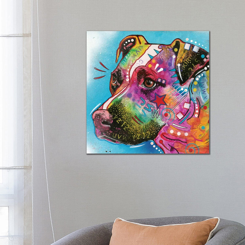 Pit Bull II by Dean Russo - Wrapped Canvas Gallery-Wrapped Canvas Giclée, 66.04 cm H x 66.04 cm W x 3.175 cm D