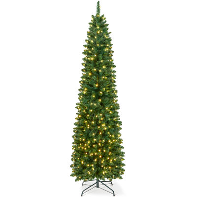 VeryMerry 'Aspen' Christmas Tree with 400 Built-In Warm White LED Lights - 7FT
