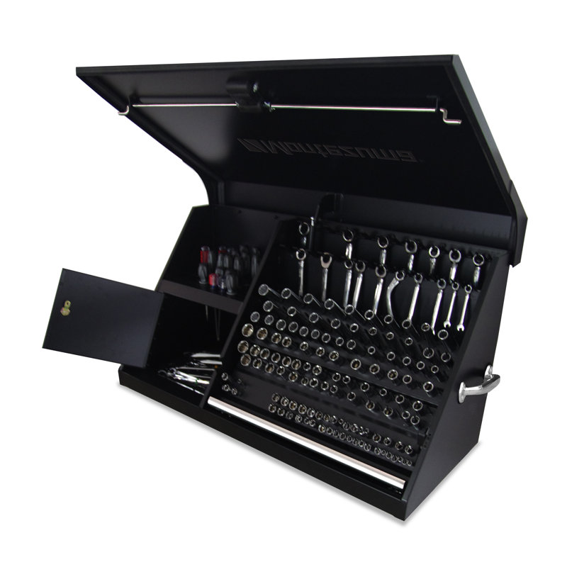 41.73'' W Steel Top Chest, Textured Black