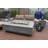 Granville Outdoor Concrete Fire Table 45,000 BTU - Includes Lava Rocks and PVC Cover-860438307-862181393