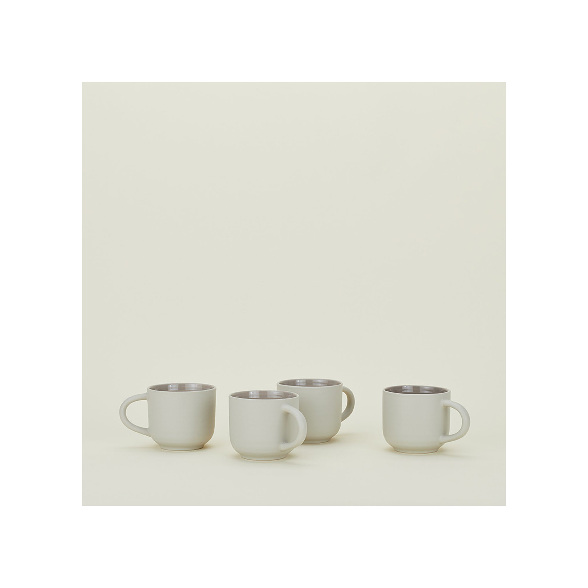 Hirma Stoneware Coffee Mug, Light Gray