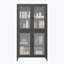 Armoire de rangement en verre à 4 portes
