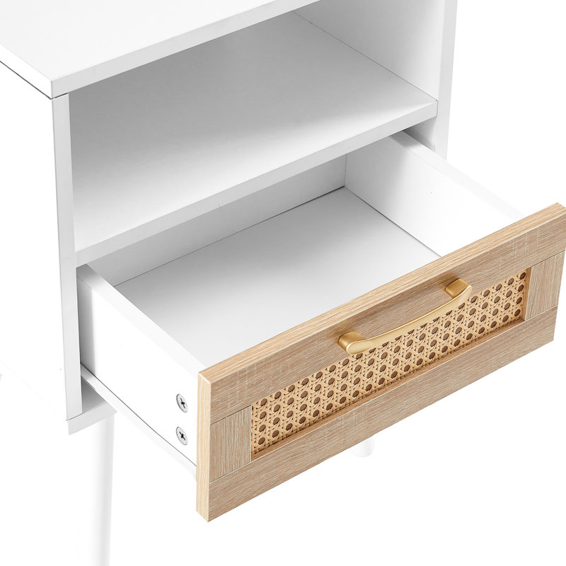 Table de chevet Modern, Blanc