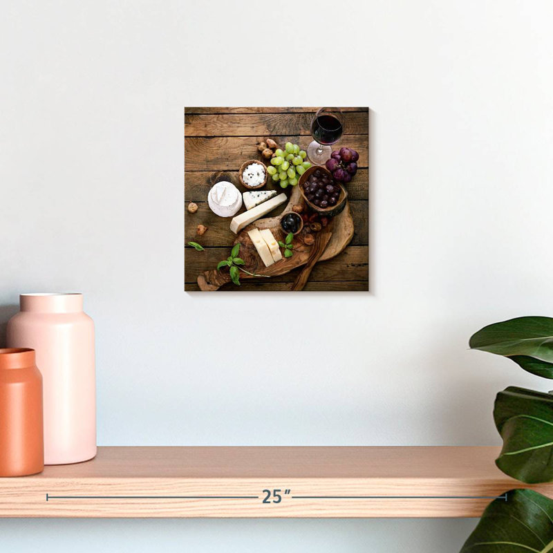 Yarlin Grapes And Cheeses, 10" H x 10" W