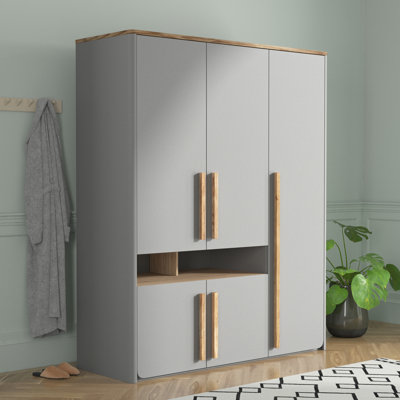 Phineas 5 Door Manufactured Wood Wardrobe