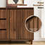 Buffet avec tablette réglable et 3 tiroirs, armoire de style moderne-1289690875