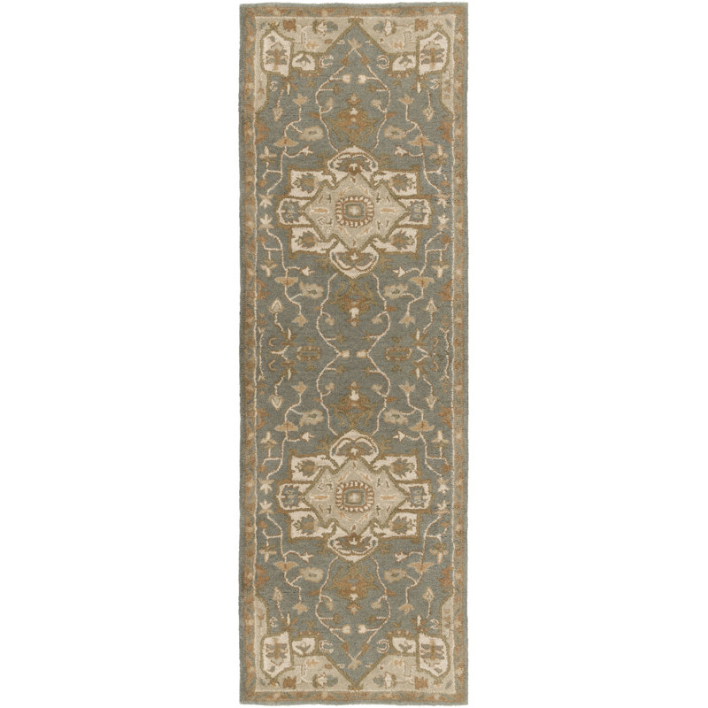 BuckHill Hand Tufted Wool Oriental Indoor Rug, Runner 2'6" x 8'