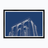 Jupiter Sky II In Blue Print by Tim Klein
