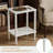 Narrow Side Table With Vintage Design, Skinny End Table For Small Spaces, No-Tool Assembly Accent Table For Bedroom, Living Room, Or Nursery