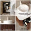 Meuble-lavabo mural 24 po noyer foncé moderne avec lavabo en céramique