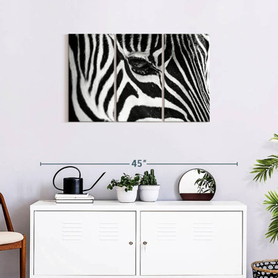 «Zebra Eye», reproduction d'art sur toile