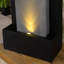 Fontaine de pluie en métal zinc avec lumières DEL - Serenity in Motion-868081053