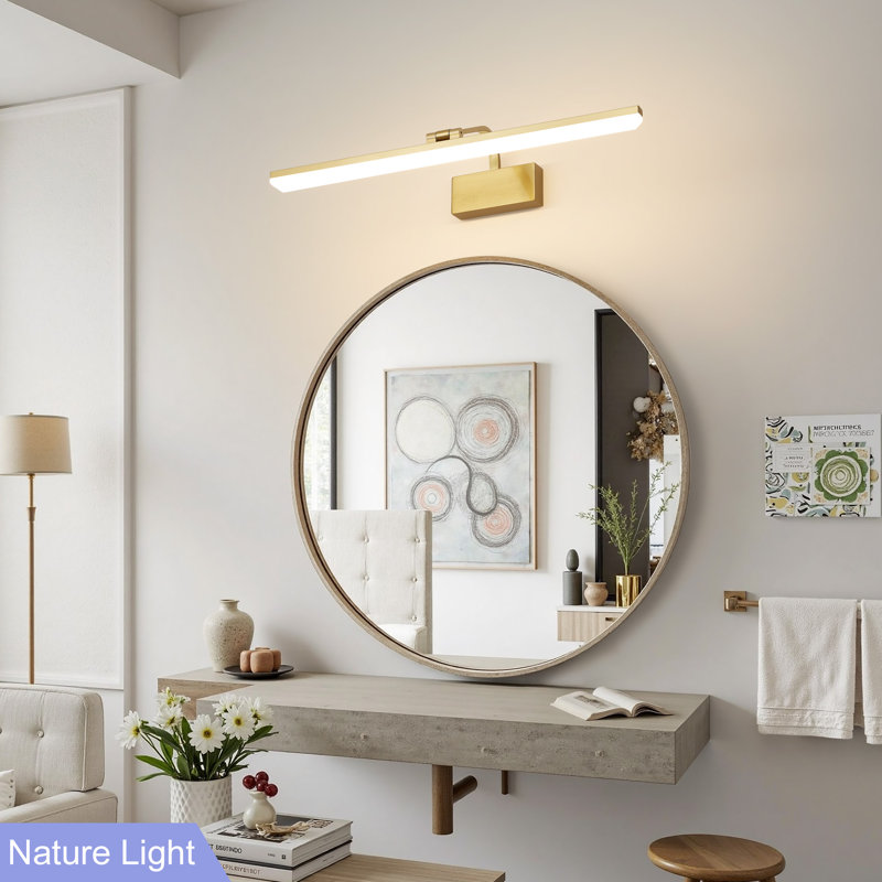 Iron LED Flush Mounted Sconce, Gold