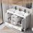 Makowski Wimer 48'' Double Sink Bathroom Vanity Set With Resin Top, Faucet, Assembly Required-101198345