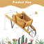 Pot en bois brouette-1250827578