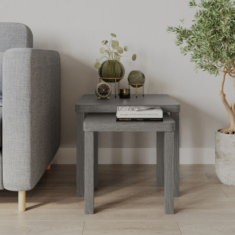 2 - Piece Living Room Table Set, Cedar Grey