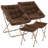 Ariadnna Saucer Chair Folding Accent Moon Chair with Metal Frame Cozy Lounge Chair for Living Room-342996291-371103322