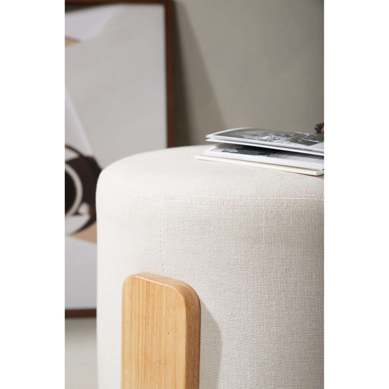 52.5cm Wide Solid Colour Pouffe Ottoman