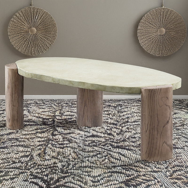 Wood Coffee Table Modern Coffee Table Oval Coffee Table Center Table Cocktail Table