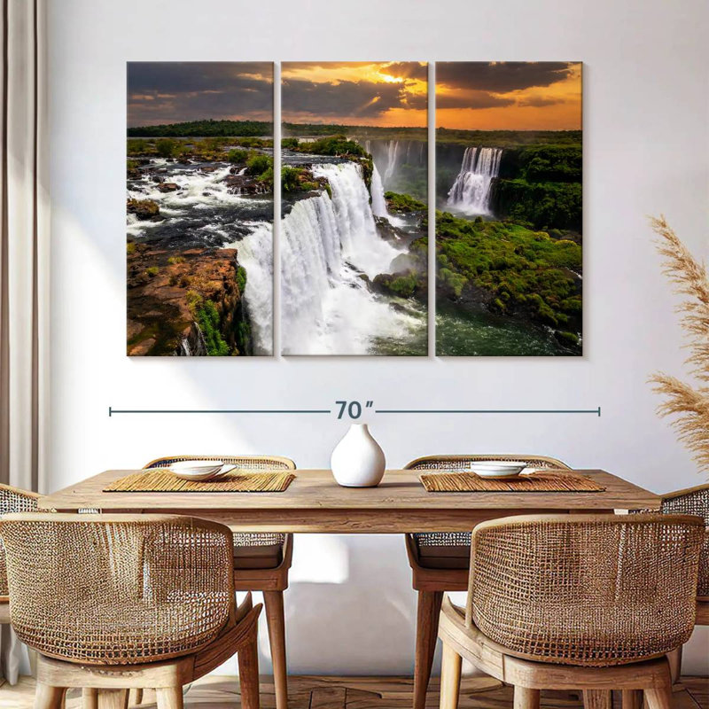 Alvord Sunset At Iguazu Falls, 32" H x 50" W