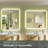 Bathroom LED Mirror with Backlit, Anti Fog Lighted Vanity Mirror with Stepless Dimmable, ETL Listed, IP54 Waterproof, CRI90+, HD Tempered Glass-549694148
