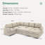 Canapé-lit modulaire en U Chasidi-2103656651