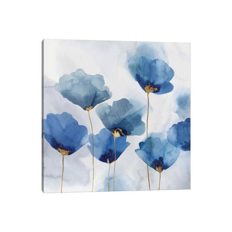 Pretty In Blue I by Isabelle Z - Painting on Canvas, Wrapped Canvas, 93.98 cm H x 93.98 cm W x 1.91 cm D